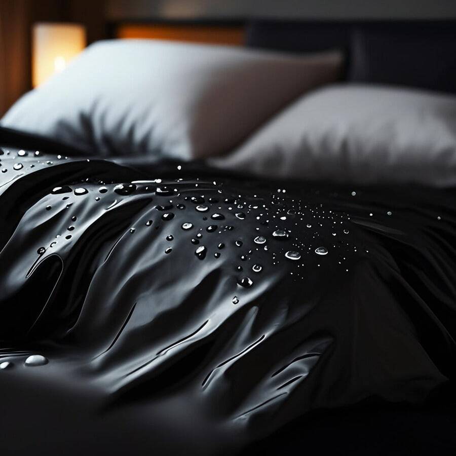 防水布床单沙发罩纯色专业柔软油/SPA床罩床罩桌子纯PVC防油 - 彩色 - 查看 1