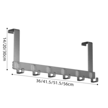 New Punch-Free Door Hooks, Over-The-Door Hangers, Extended Door-Mounted Clothes Hanging Racks, A Must-Have For Hanging Clothes. They Are Perfect For Bedroom Storage And Organization. - Multicolor - View 9