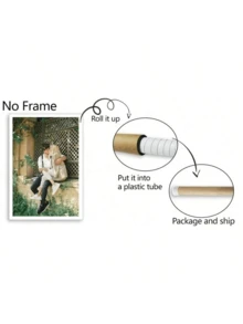 1pc Customized Photo Poster - Personalize With Your Own Photo, High-Quality Printing On Photo Paper, Canvas Or Self-Adhesive Material, Perfect For Weddings, Parties, Home Decor, Christmas Decorations, Elegant Minimalist Design - Multicolor 2 - View 9