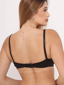 Kit Of Up To 03 Reinforced Bras In Basic Colors With Padded Support, Style And Well-Being. Essential Bras, Shaping And Support With Push-Up Effect. - Đen, Trắng và Be - Xem 7