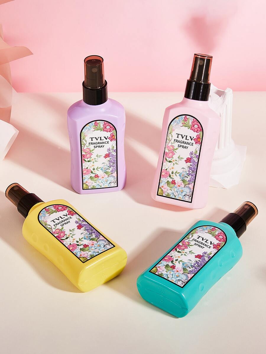 1pc/4pcs 100ml Jasmine, Gardenia, Lily Of The Valley Floral Fragrance Mist, Odor Eliminator Spray For Clothes, Great For Mother's Day, Valentine's Day, Christmas - Various Fragrances - View 1