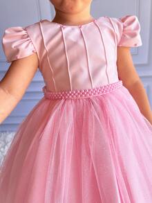 Luxury Children's Party Dress - A Fairy Tale For Your Princess! - Various Colors - Pink - View 2
