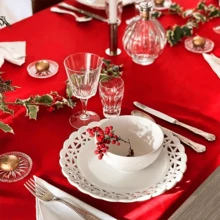 BRISCOES HOMEWARE Funda elástica ajustada para mesa para boda, ducha nupcial, cumpleaños y talla grande - Mantel protector de poliéster elástico lavable a máquina - Ajuste rectangular universal para comedor, fiesta y decoración de eventos en interiores - 1 pieza - Multicolor - Ver 6