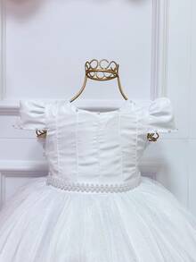 Luxury Children's Party Dress - A Fairy Tale For Your Princess! - Various Colors - 白色 - 查看 2