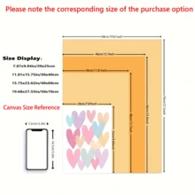 3pcs Colorful Bohemian Pink Rainbow Sun Canvas Poster, Printed Canvas Wall Art, Artistic Wall Painting - Multicolor - View 3
