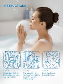 Rever Fizzy Bath 120g Bubble Bath Ball Bath Soaking, Essential Oil Bath Bomb - Woody Cedrus - View 6