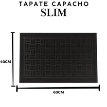 Doormat Entrance Door Mat 40 X 60 Non- Rubber Decorative Slim Habitat - 黑色條紋 - 查看 5
