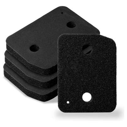 4个Miele 9164761滚筒式干衣机过滤器，尺寸207 x 157 x 30毫米，适用于Miele T1热泵干衣机的替换泡沫过滤器