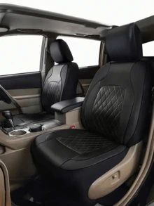 9PCS Universal Fit Car Seat Cover, Car Seat Cover Full Sets, Diamond Leather Bling Car Seat Covers Full Set,Universal Fit Automotive Glitter Crystal Sparkle Strip For Cute Women Girly,Universal Cloth Front Seat Covers For Car, For SUV, Sedan, Van, Automotive Interior Covers, Airbag Compatible, 9PCS Included : 2 Front Seat Covers, 1 Backrest Cover, 1 Back Seat Cover And 5 Headrest Covers. 4PCS Included : 2 Front Seat Covers And 2 Headres - 彩色 - 查看 2