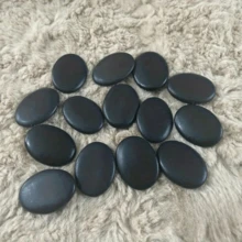10/5/1件能量石，火山热石，SPA精油石，按摩石，火山背部按摩和热敷按摩石 - 彩色 - 查看 5