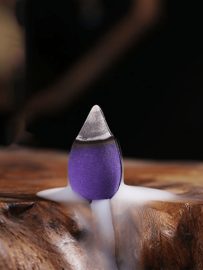 100 件天然回流香 - 瀑布香玫瑰、郁金香、茉莉、薰衣草玫瑰，天然冥想和瑜伽礼物，空气净化房间香氛，优雅的节日桌面装饰，&