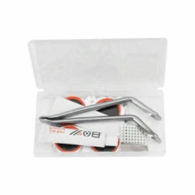 ROCKBROS 14件套自行车维修工具套装，包括气泵、六角扳手和轮胎修理工具 - 黑色 - 查看 5