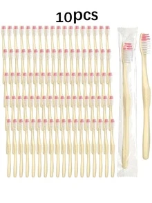 50/20/10pcs Individually Packaged Disposable Toothbrushes With Manual Microfibres - Suitable For Travel, Unisex Design, Applicable For Home, Hotel, Office And Camping - Includes Storage Box, Travel Toothbrush, Hotel Oral Care, Compact Toothbrush, Durable Packaging - Multicolor - View 8