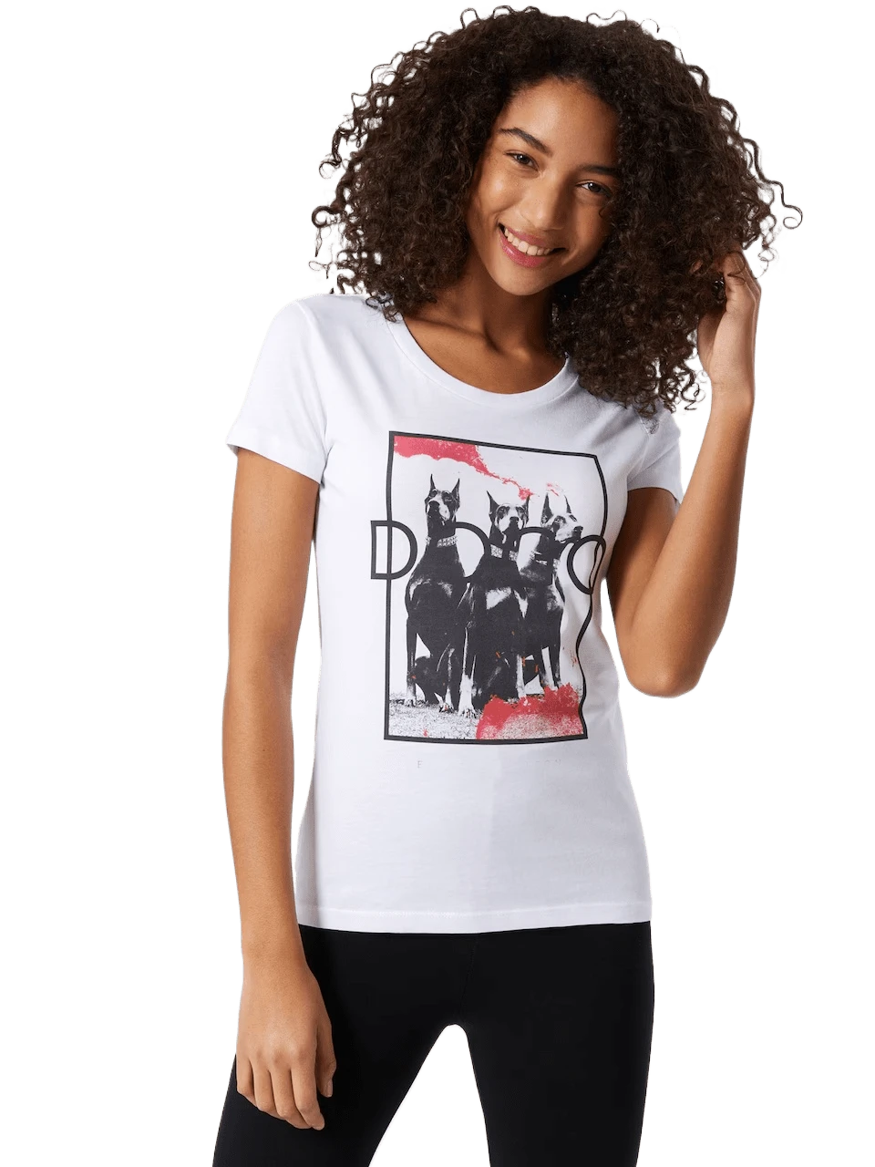 Camisa blanca - Negro - Ver 1