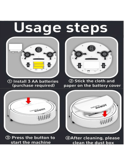 Robot Stofzuiger Cleaner Self Cleaning 1000Pa Suction Wet Dry Mopping Electric Sweeper view 9