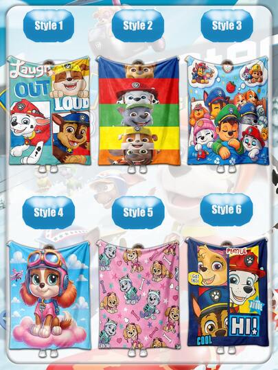 Manta con diseño de la serie animada Paw Patrol para el almuerzo y el descanso de la tarde, con una alta relación calidad-precio