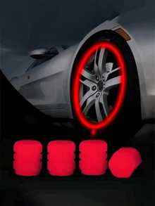 4个夜光轮胎气门嘴帽，通用型发光轮胎气门嘴帽，白天吸收光线，长时间发光。汽车夜光气门嘴帽有绿色、粉色、蓝色和黄色可选。夜光轮胎气门嘴帽和摩托车气门嘴，4个闪亮轮胎气门嘴帽，水晶轮胎气门嘴帽，闪亮水钻通用型汽车、SUV、摩托车、自行车、卡车轮胎气门嘴帽。 - 彩色 - 查看 6