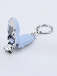 1pc Portable Mini Foldable Nail Clipper Keychain, Transformable Nail Cutter, Nail Trimmer With Key Chain For Boyfriend/Girlfriend Gift Backpack For School Christmas Bag Charms Car Teacher Sister Gift Ideas - Multicolor - View 9