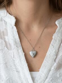 1 Customized Photo Love Photo Box Necklace, Customized Text And Photos, Openable Storage Cabinet, Pet Souvenir, Valentine's Day, New Year's Christmas, Friends, Classmates, Back To School Season, Ideal Perfect Commemorative Gift For Her/Him - Multicolor 3 - View 3