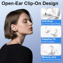 Audífonos Inalámbricos Con Traductor Para Celulares y Tablet Android y IOS, Auriculares Bluetooth Diseño de Pendiente One-Ear, Cancelación de Ruido, Traducción en Tiempo Real, Para Uso Diario, Gimnasio, Viaje, Compactos, Fácil de Usar - Blanco - Ver 4