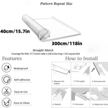 1 Cuộn (15,7" X 118,11") Giấy dán tường vinyl tự dính họa tiết đá cẩm thạch hiệu ứng 3D sống động - Giấy dán tường dạng gạch có thể tháo rời cho tường, sàn, trần nhà - Thiết kế vân đá cẩm thạch màu trắng và vàng sang trọng, phù hợp cho phòng khách, bếp, phòng tắm, trang trí tường, trang trí trần nhà, trang trí hiện đại, dễ dàng lắp đặt. - Đá Hy Lạp Xám H - Xem 3