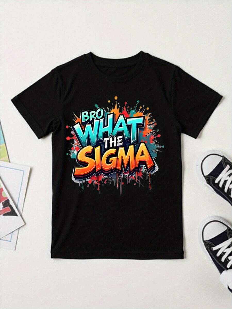 envío nacional Graffiti, letras, coloridas. ropa de niño disfraz halloween niño playeras de niño - Negro - Ver 1