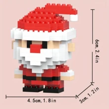 ZOULEBAOBEI Christmas Series Christmas Tree Building Blocks Reindeer Bells Beads Puzzle Toys, Best Christmas Gift Mini Christmas Character Building Block Toys, Christmas Santa Claus, Christmas Train, Snowman, Christmas Tree, Reindeer, Christmas Themed Toys, DIY Children Toys, Christmas Gifts - Christmas Series - View 14