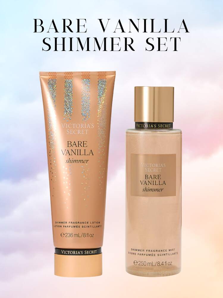 Victoria’s Secret (bare vanilla 6 set) Victoria's Secret Body Fragrance Bare Vanilla Body Lotion And Mist