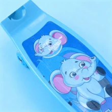 Patín Del Diablo Plegable para Niños | 3 Ruedas + Luz en Llantas + Freno Trasero, Se guridad Garantizada | Patinete para Niñas y Niños, Juguete Ideal para Día del Niño, Un regalo de Navidad y también para el cumpleaños del niño - Azul - Ver 9