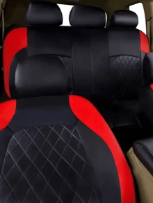 9PCS Universal Fit Car Seat Cover, Car Seat Cover Full Sets, Diamond Leather Bling Car Seat Covers Full Set,Universal Fit Automotive Glitter Crystal Sparkle Strip For Cute Women Girly,Universal Cloth Front Seat Covers For Car, For SUV, Sedan, Van, Automotive Interior Covers, Airbag Compatible, 9PCS Included : 2 Front Seat Covers, 1 Backrest Cover, 1 Back Seat Cover And 5 Headrest Covers. 4PCS Included : 2 Front Seat Covers And 2 Headres - 彩色 - 查看 5