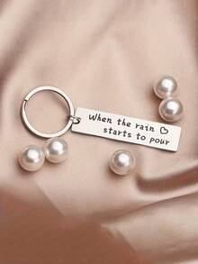 Double Sided Custom Laser Engraved Long Strip Keychain, Personalized Text/Phone/Message, Classic, Simple Metal Keychain, Boy's Fashion Accessory, Anti Loss Double-Sided Design, Children's Backpack Pendant, Pet Pendant, Christmas Gift