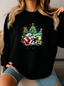 Jack And  Youth Hoodie,  Sweatshirt, Mas Shirt, Christmas Friends Shirt, Jack Skeleton Shirt,  Xmas Gift Sweatshirt - màu đen - Xem 1
