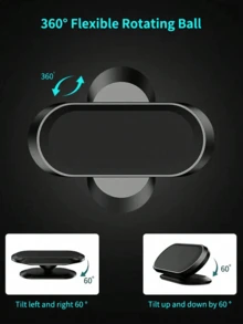 1 buah Dudukan Ponsel Mobil Magnetik, Dudukan Paduan Tahan Air, Dudukan Ponsel Mobil untuk Dashboard, Dudukan Ponsel Navigasi GPS, Kompatibel dengan Smartphone, Gunakan dengan Pelat Magnetik yang Kompatibel dengan iPhone, Ponsel Android, Hadiah untuk Ulang Tahun, Keluarga, Teman, Aksesori Mobil - MultiWarna - View 10