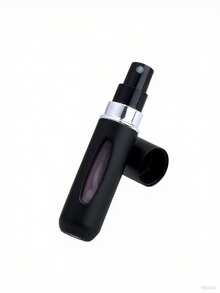 1pc Portable Perfume Atomizer - Mini Refillable Design For Travel And On-The-Go Use - màu đen - Xem 5