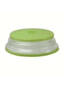 1pc Silicone Microwave Splatter Cover, Ventilated Foldable Splash Guard & Fruit Strainer Lid, Dishwasher Multi-Functional Kitchen Tool - Multicolor - View 13