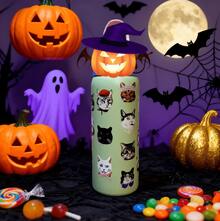 New Original OWALAS 32oz Halloween & Christmas Limited Edition Water Bottle Start Your Mysterious Journey With "Midnight Bell" And "Dancing With The Ghosts", "It's Boring Without You" And "Happy Halloween". "Trick Or Treat" - Mèo Collage - Xem 4