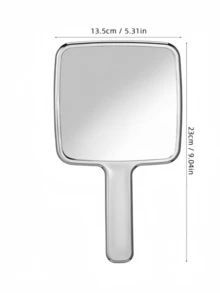 Espelho de mão portátil quadrado com efeito ondulado na água, moderno e charmoso, para maquiagem em viagens. Ideal para presentear familiares e amigos. Perfeito para maquiagem, maquiagem, decoração de quarto, penteadeira, viagens, quarto, acessórios de maquiagem, espelho, espelho de penteadeira, mini espelho, espelho compacto, espelho pequeno, espelho de mão, lembrancinhas, ferramentas de maquiagem, produtos baratos, presentes, presentes para mulheres, presentes de Natal.