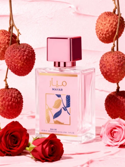 Lychee Rose Scented Fragrance Mist | Long-Lasting, Natural, Fresh, Charming Portable Air Freshener Spray Suitable For Parties, Gatherings, Girlfriend/Birthday Gifts