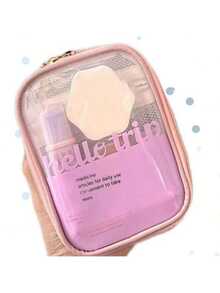 1pc Portable Mini Makeup Bag Coin Wallet, Warm Small Bag, Essential Backpack For Back To School, Small Beach Travel Storage Bag, Summer Holiday Cosmetic Organizer, Mini Handbag, Travel Cosmetic Case, Bathroom Decor Cosmetic Storage Bag Autumn University Essentials Travel Essentials Vacation Travel Bag For Women Makeup Organizer Make Up Bag - Multicolor - View 14