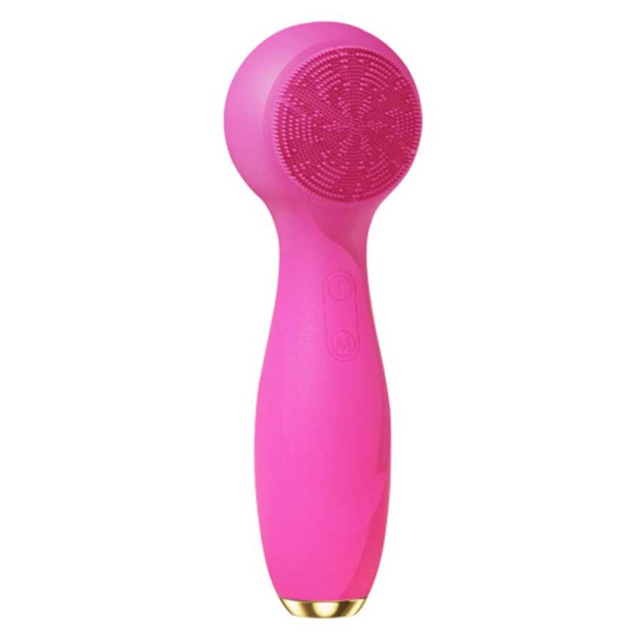 Silicone Face Cleansing Brush, Hot & Cold Face Exfoliating Scrub For Cleaning, Exfoliating And Massage, Waterproof Electric Face Brush For Men & Women - Hồng - Xem 1