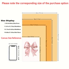 3件套粉色蝴蝶结与书本帆布墙画 - 现代印花装饰画，适用于客厅、卧室、办公室 - 家居艺术，完美的房间装饰 - 帆布材质（带框） - 彩色 - 查看 3