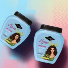 HOGOHA More Curls 2in 1 Leave-In Conditioner & Styling Gel - Moisturizing With Castor & Shea Butter, Lightweight Quick-Dry Formula For Curly & Frizzy Hair, All Light Beige Types, Summer Use, Curly Hair Care, Stylish Haircare, Smooth Texture
