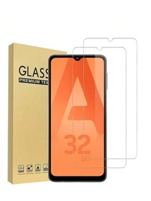 适用于三星 Galaxy A32 5G、A16、S20 FE、S23 FE、S24 FE、A72、A71、A55、A54、A53、A35、A34、A33、A26、A36、A31、A16、A15、A14、A13、A12、A51、A50S、A25、A24、A30S、A20S 的 2 片装钢化玻璃屏幕保护膜，防刮花，无气泡，适合日常保护、办公、家用手机屏幕保护配件 - 無色 - 查看 22