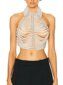 1 buc perle artificiale lanț de corp pentru femei cu mărgele înfășurate rochii petrecere muzică festival accesorii premium pentru femei potrivite pentru bar petrecere cadou pentru doamne