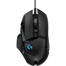 Logitech G502 HERO 25K 传感器游戏鼠标，11 级可调重量 + RGB 照明，0 延迟有线电竞，适用于 PUBG/LOL 等游戏的专业设备