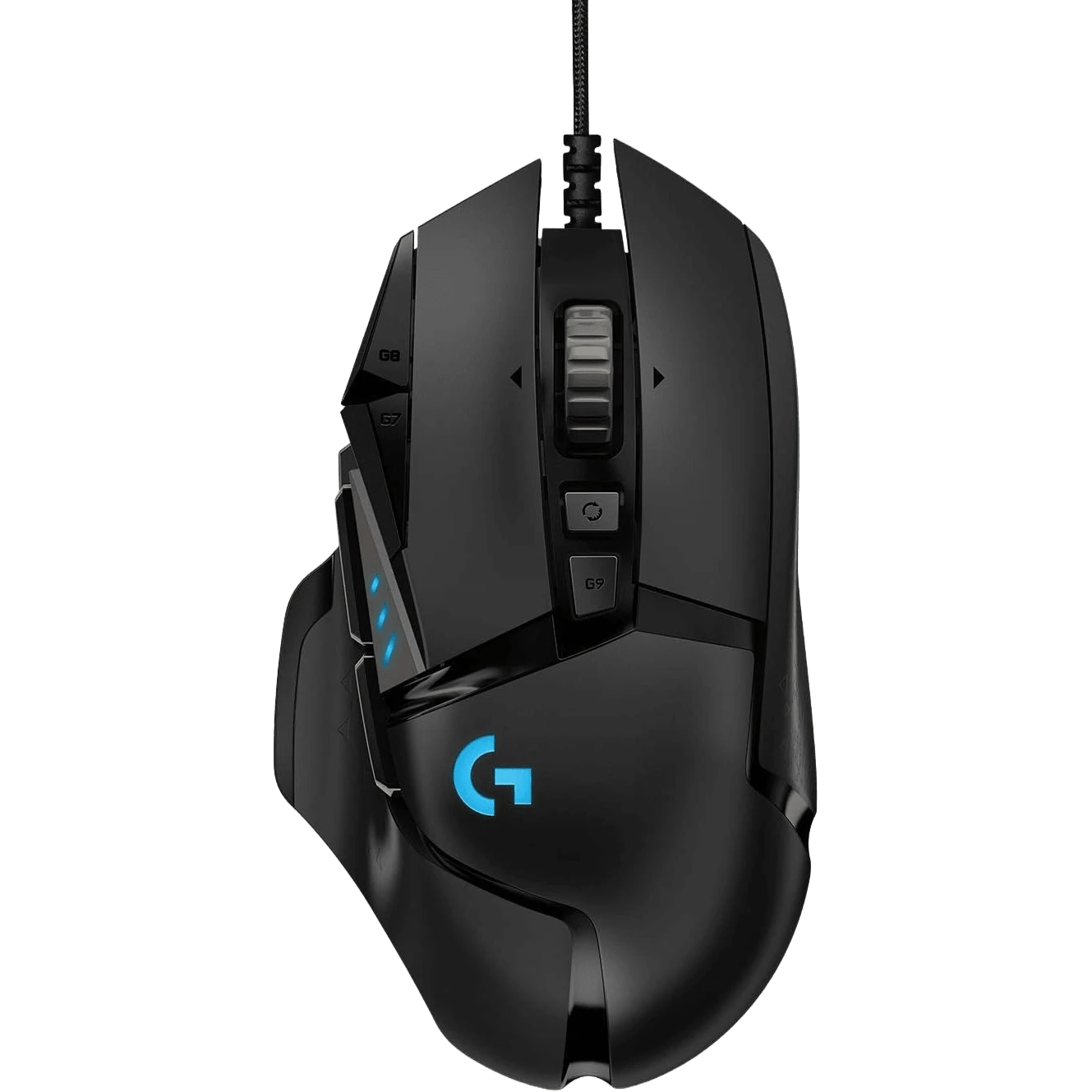 Logitech G502 HERO 25K 传感器游戏鼠标，11 级可调重量 + RGB 照明，0 延迟有线电竞，适用于 PUBG/LOL 等游戏的专业设备