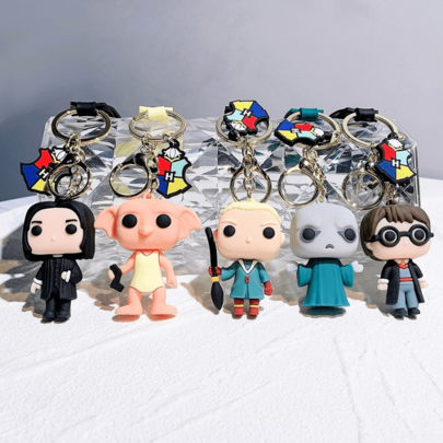 1pc/3pcs Harry Potter Cartoon Bag Hanging Decoration Acrylic Key Chain Harry Potter Keychain Cute Ron Hermione Voldemort Gollum Doll Bag Charm Unisex Pendant Soft Material Vivid Character Details For Handbags Daily Use Perfect Gift For Wizarding World Fans Cute Y2K Cartoon Pendant, Suitable For Shoulder Bags And Backpacks And Keys,