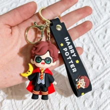 Harry Potter 1 件/3 件哈利波特卡通包挂饰亚克力钥匙扣哈利波特钥匙扣可爱罗恩赫敏伏地魔咕噜娃娃包饰男女通用吊坠柔软材质生动人物细节适合手提包日常使用送给魔法世界粉丝的完美礼物可爱的 Y2K 卡通吊坠，适用于单肩包和背包和钥匙， - 彩色 - 查看 8