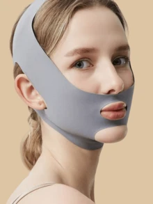 女士面罩，面部绷带睡眠面罩，塑造完美面部轮廓，可重复使用，可手洗，适合日常佩戴，尼龙材质