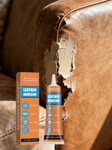 皮革粘合剂 - 高防水性、高粘度、低气味皮革及织物沙发修补胶。防止服装图案脱落，修复撕裂的沙发面料和衣物，可替代缝纫，可机洗，不会损伤织物表面，无腐蚀性，温和不伤手，强力粘合。 - 彩色 - 查看 13